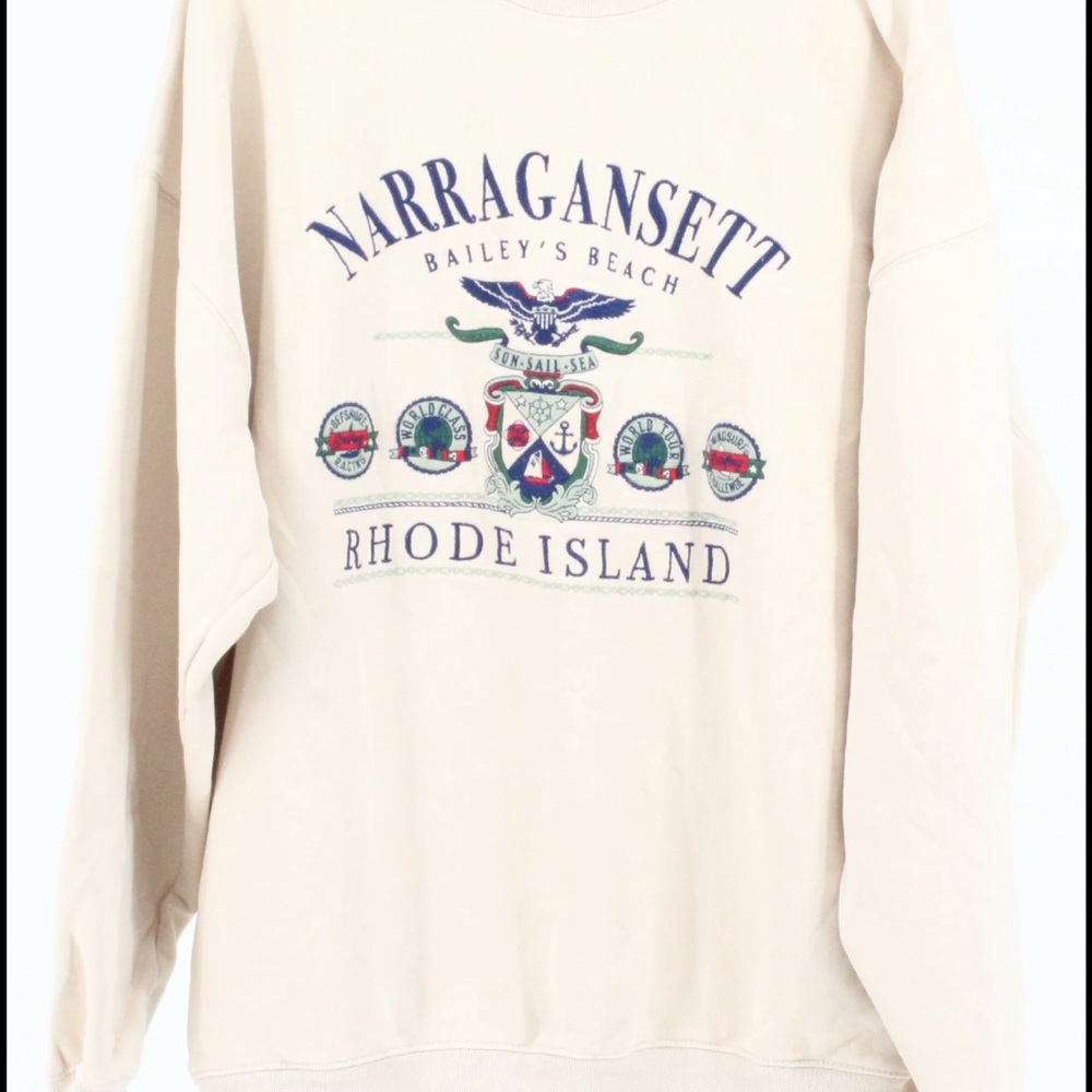 Brandy Melville Cream Crewneck Sweatshirt